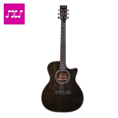 Kadence Acoustica Series Black Ash Wood A06 Guitar with Bag with Truss Rod