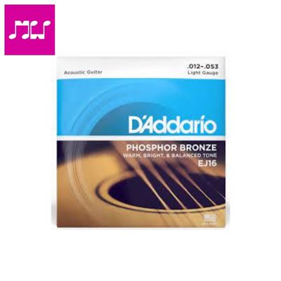     D'Addario EJ16 Phosphor Bronze Light Acoustic Guitar Strings