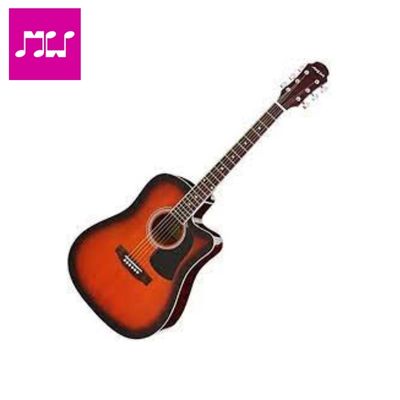 Aria AWN-15CE BS Semi Acoustic Guitar 