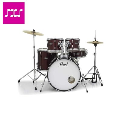  Pearl,  roadshow, w/stands & cymbals -red wine