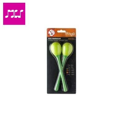  STAGG EGG MARACAS PLASTIC GREEN